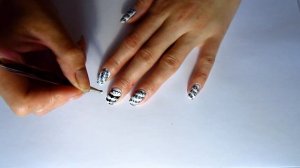 Black and white manicure / Черно-белый маникюр  ( 9 -10 )