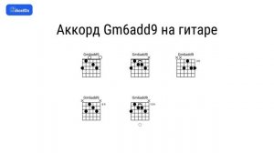 Как играть аккорд Gm6add9 на гитаре и фортепиано