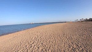 Обзор пляжа отеля Amwaj Oyoun Resort & Spa 5*, Шарм-эль-Шейх, Египет, 2021, 4K