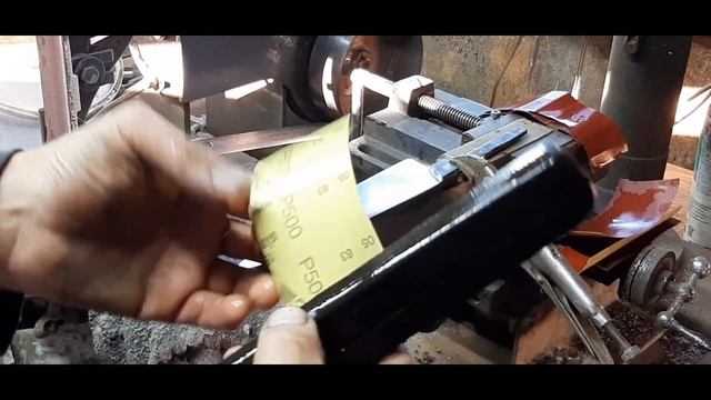 Как сделать кухонный нож из подшипника.   making a guito knife