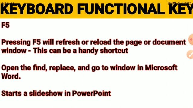 keyboard functions of functional key | F1 to F12 KEYBOARD FUNCTIONAL KEYS смотреть онлайн