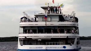 Теплоход "Владимир Маяковский" отправляется в рейс Пермь-Волгоград-Пермь 02.08.2020