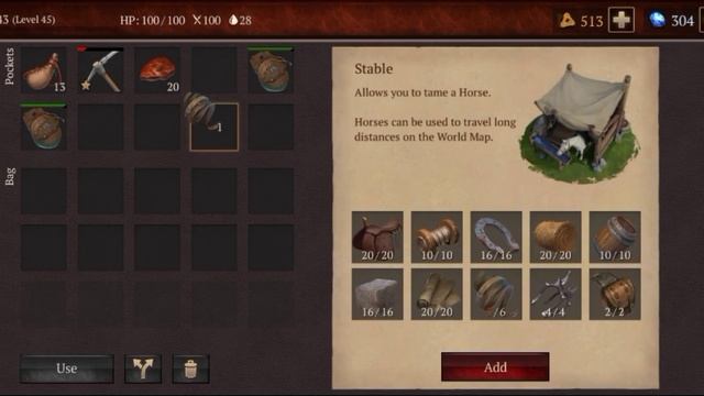 TAMIMG HORSE STABLE | LEVEL 45 | SAGA OF SURVIVAL | STORMFALL : SAGA OF SURVIVAL