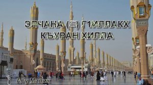 Элчанан(ﷺ)гIиллакх Къуръан хилла // Абу Малик.