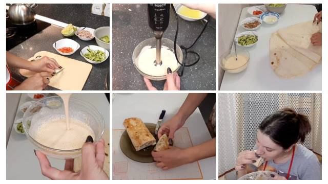 Домашняя шаурма простой и вкусный рецепт__как приготовить шаурму__вкусный соус для шаурмы