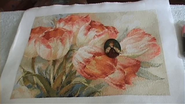 Вышивка крестиком.ТМ "Алиса" Тюльпаны. Завершение процесса. смотреть онлайн