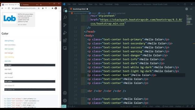Color in Bootstrap | MengSreang Channel смотреть онлайн