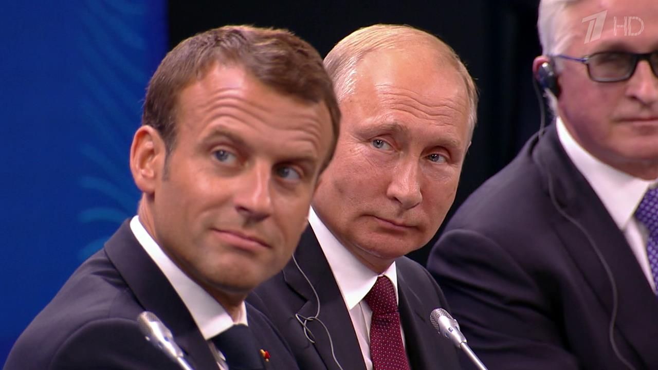 Двустороннее сотрудничество - одна из главных тем переговоров Владимира Путина и Эммануэля Макрона