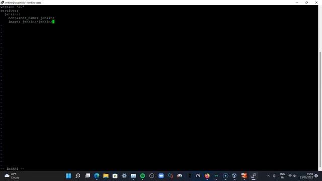 Apprendre Jenkins Section 1 3 Création du fichier docker compose смотреть онлайн