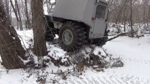 вездеход похожий на ШЕРП зимние покатушки ( часть 1 )