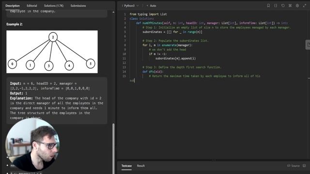 LeetCode 1376: Time Needed to Inform All Employees - Solution with Explanation | Python смотреть онлайн