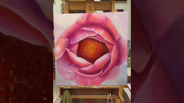 Studio Glimpses-The Making of the Pink Peony Oil Painting смотреть онлайн