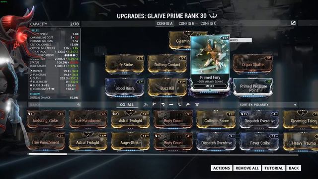 Glaive Prime Build / Discussion (Swirling Slash Procs) смотреть онлайн