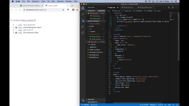 Vue JS Online Kurs [#10] - Event Modifier [TUTORIAL]