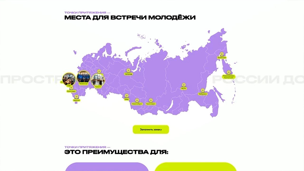Росмолодёжь формирует ТОП молодёжных мест страны
