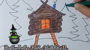 Как нарисовать дом из сказки. Рисуем с детьми | How to draw a fairy house