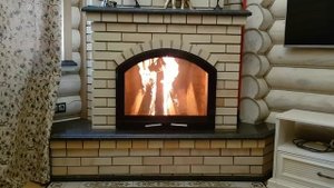 Дверца для камина со стеклом. Сдача работы заказчику.