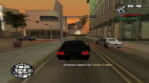 GTA San Andreas - Прохождение - Миссия 083 -  CJ - Возвращение домой (без комментариев)