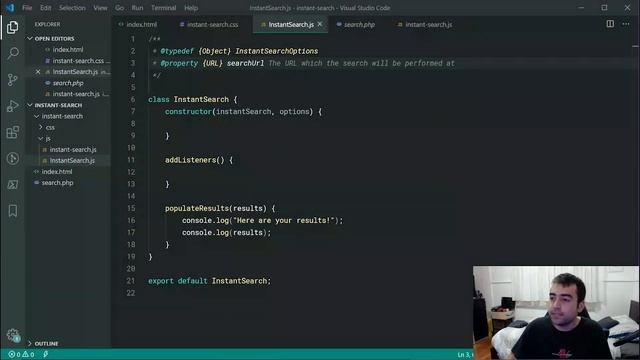 Instant Search Bar in JavaScript - HTML, CSS & JavaScript Tutorial (Project)