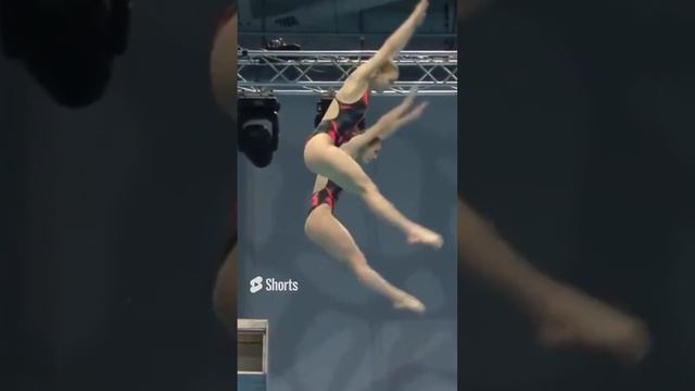 Lovely 10m synchronized platform diving - Kseniia & Sofiia (Ukraine)