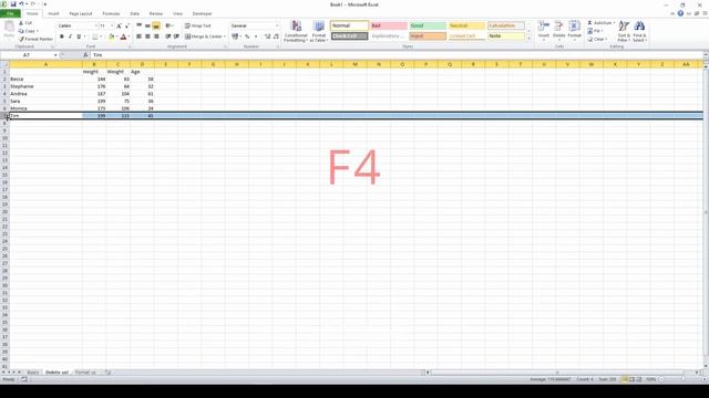 [4] Weekly Tips - speed up your Excel work with one key (F4 in Excel) смотреть онлайн