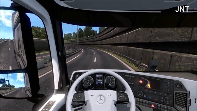[ETS2 v1.36] Mercedes Actros 2014 Black White Interior смотреть онлайн