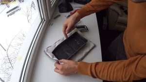 ПОДЛОКОТНИК В ПРИОРУ ИЗ КОЖИ. ПЕРЕТЯЖКА СВОИМИ РУКАМИ.