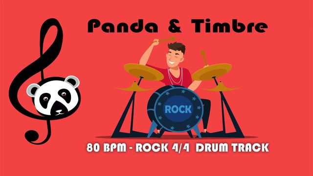 80 BPM - ROCK - 4/4 DRUM TRACK - METRONOME - DRUM BEAT смотреть онлайн