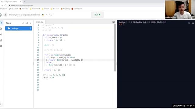 Landing the Internship - Cracking the Coding Interview (10/15/20) смотреть онлайн