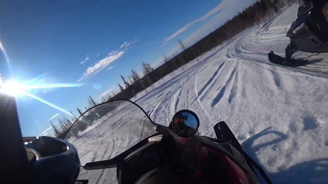 Аксарка, покатушки до избушки- Arctic cat 570 (BRP). смотреть онлайн