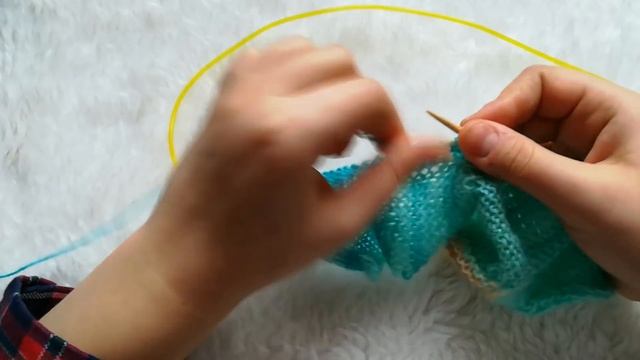 Вяжем бактус в технике энтерлак