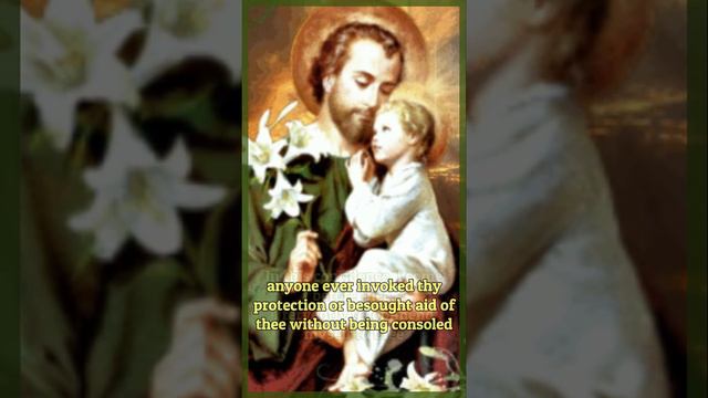 Memorare to St. Joseph - Feast March 19th