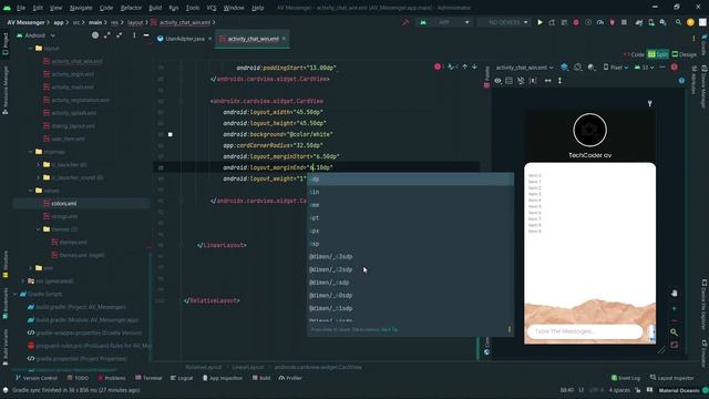 Chat Application | Creating a Chat Screen in Android Studio | With source code  | Chat app