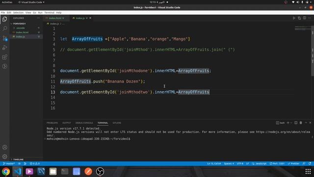 JavaScript Array Methods | JavaScript Tutorial For Beginners| Learn JavaScript   Part#9