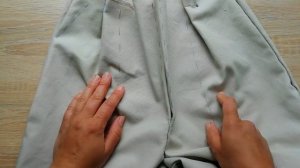 Широкие брюки своими руками из хлопковой ткани