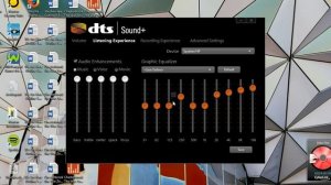 DTS Audio Control Panel Issue