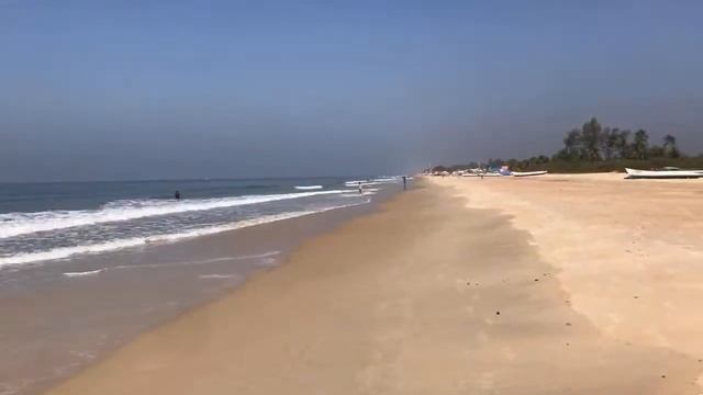Гоа. Пляж Варка. Утренняя атмосфера смотреть онлайн