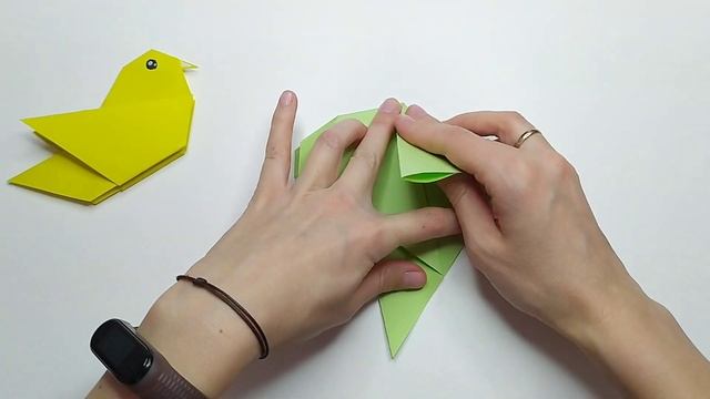 Красивая птичка оригами из бумаги | Origami Bird | Simple paper craft