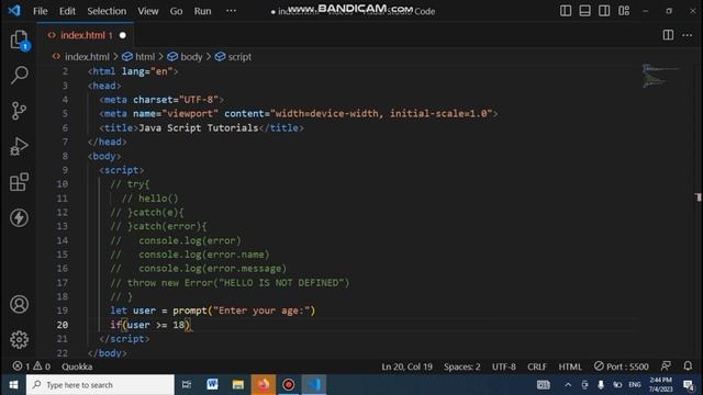 Throwing custom errors in Java Script | Exploring Error object in Java Script | Java Script tutoria