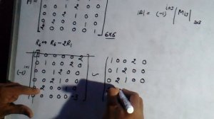 Find determinant of 6×6matrics byLaplace expension