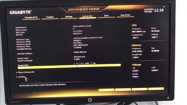 Gigabyte Z690 gaming x DDR4 Bios Update смотреть онлайн