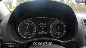 Skoda Octavia 2 FL, 2.0 TDI CR 103 kW DSG Stage 1 0-100km/h acceleration