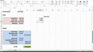 Excel One Way Data Tables