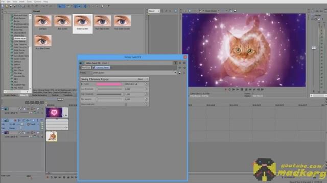 Как сделать часть картинки прозрачной, используя программу Sony Vegas Pro