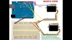 ГИБРИД Ч 11 СХЕМА ПОДКЛЮЧЕНИЯ СЕРВ К АРДУИНО