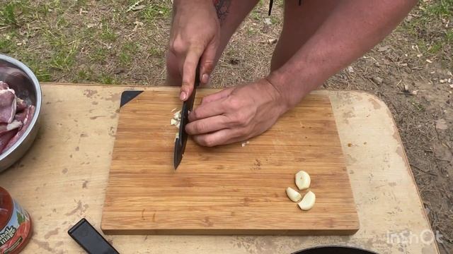 Путешествие на Селигер ч1 Варим соус Сацебели Шашлыки из баранины и курицы смотреть онлайн