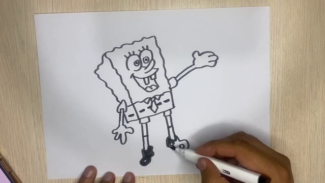 Как нарисовать Губка Боб, How to draw Sponge Bob смотреть онлайн