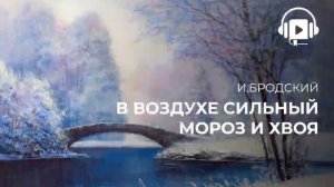 В воздухе сильный мороз и хвоя