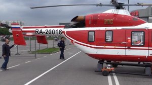 Спасательный вертолет Ансат ГМСУ на выставке "HeliRussia-2019" /Москва/ Helicopter/