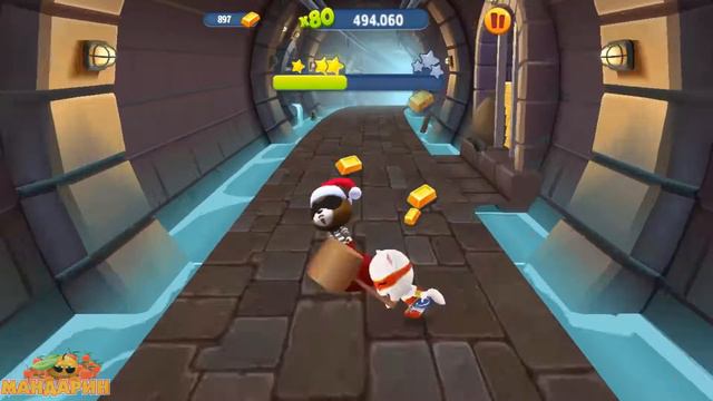 Talking Tom and Friends - Game Зимняя пробежка за золотом